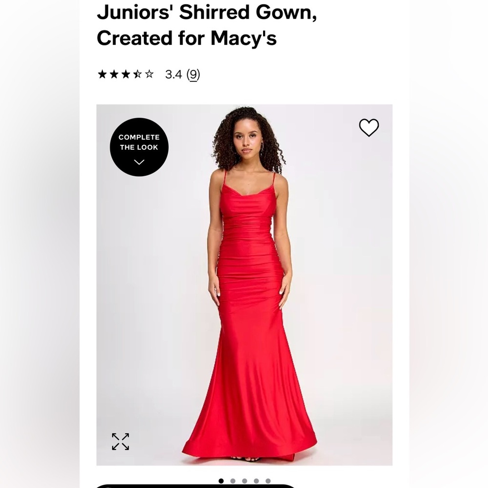 Macy’s formal red dress